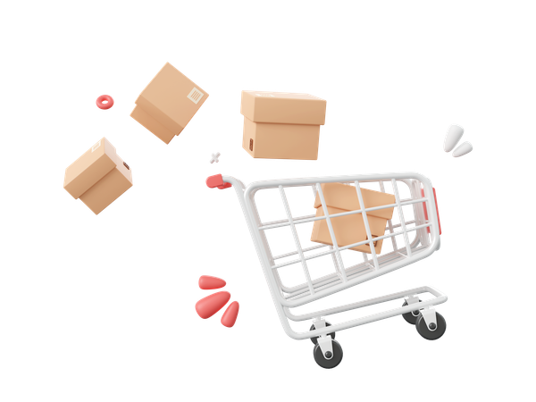 Shopping Cart  3D Icon