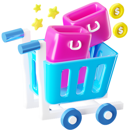 Shopping Cart  3D Icon