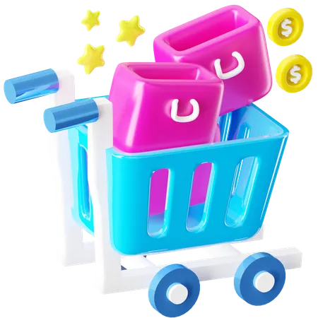 Shopping Cart  3D Icon