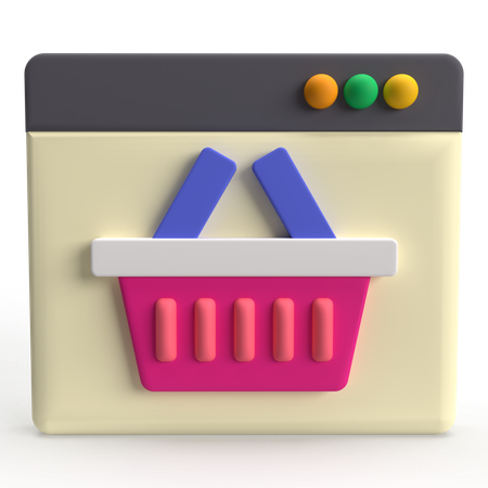 Shopping Cart  3D Icon