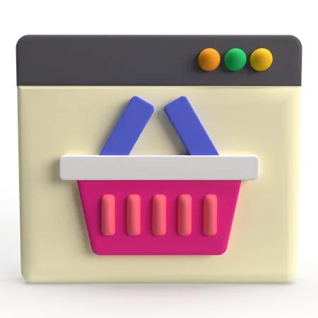 Shopping Cart  3D Icon