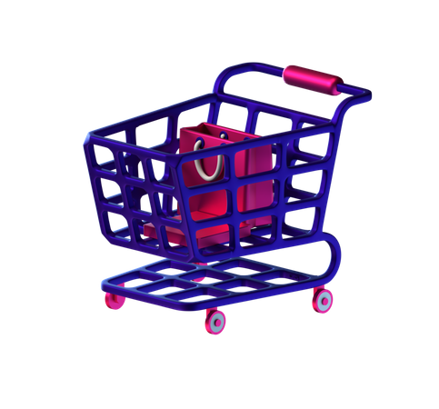 Shopping cart  3D Icon