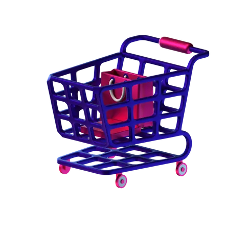 Shopping cart  3D Icon