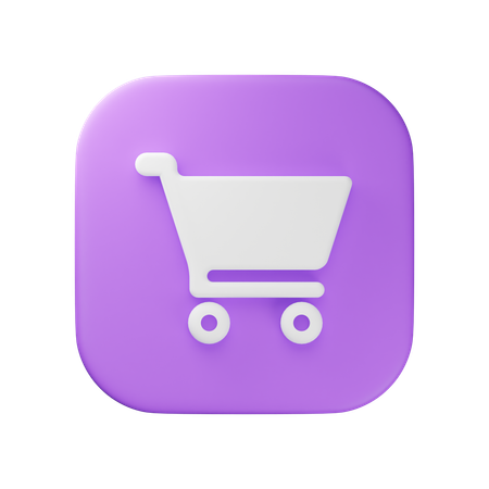 Shopping Cart  3D Icon