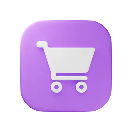 Shopping Cart  3D Icon