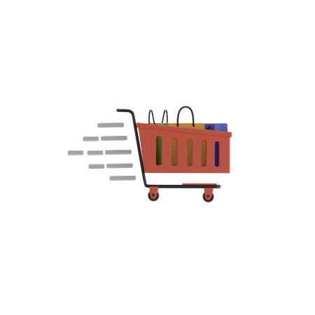 Shopping Cart  3D Icon