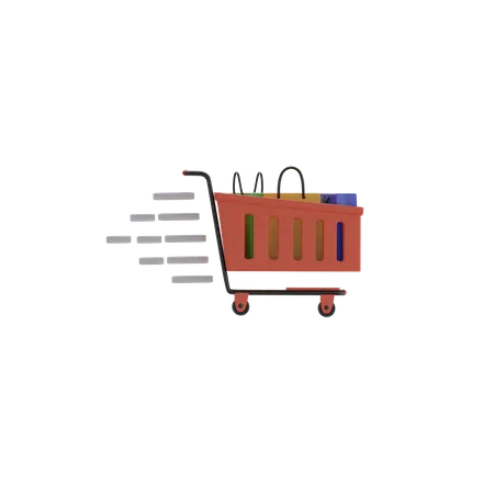 Shopping Cart  3D Icon