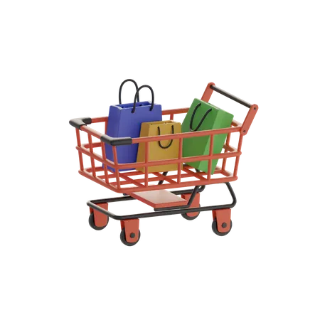 Shopping Cart  3D Icon