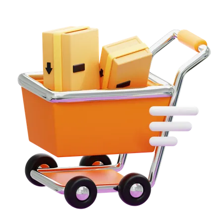 SHOPPING CART  3D Icon