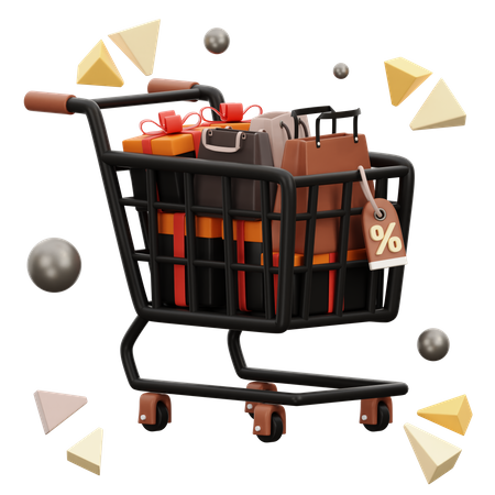 Shopping Cart  3D Icon