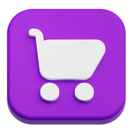 Shopping Cart  3D Icon