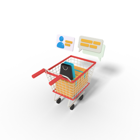 Shopping cart  3D Icon