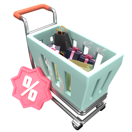 Shopping Cart  3D Icon