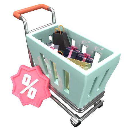 Shopping Cart  3D Icon