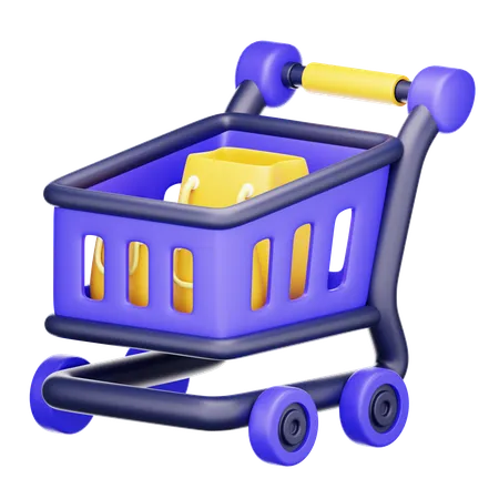 Shopping Cart  3D Icon