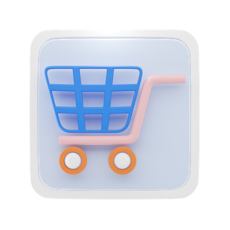 Shopping Cart  3D Icon