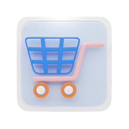 Shopping Cart  3D Icon