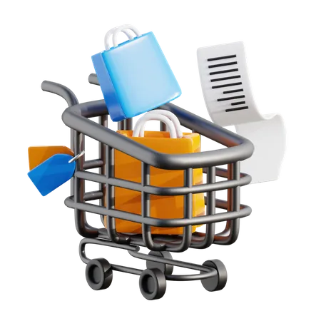 Shopping Cart  3D Icon