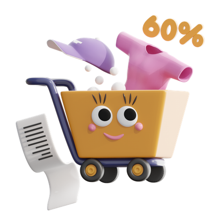 Shopping Cart  3D Icon