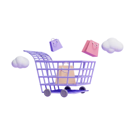 Shopping Cart  3D Icon