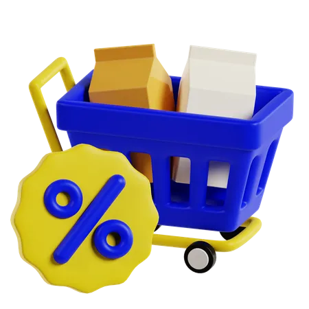 Shopping Cart  3D Icon