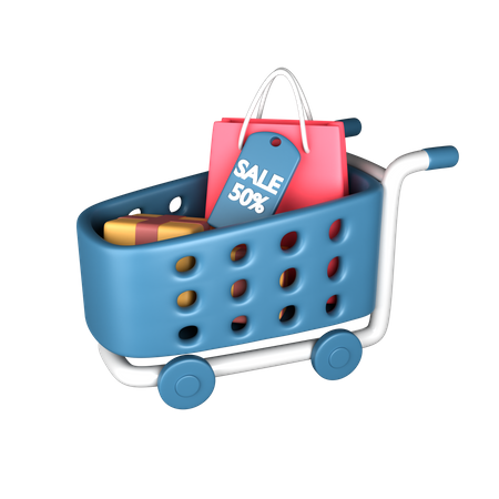 Shopping Cart  3D Icon