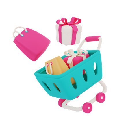 Shopping Cart  3D Icon