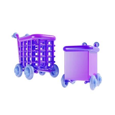 Shopping Cart  3D Icon