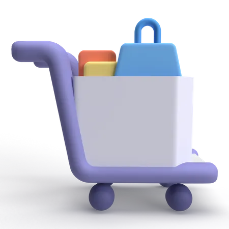 Shopping Cart  3D Icon