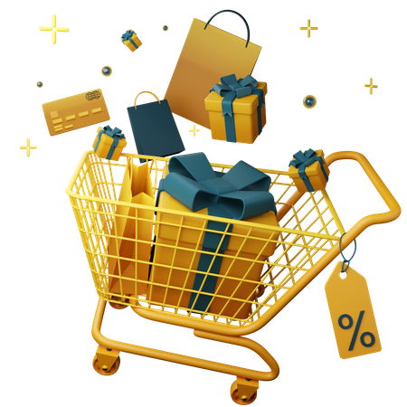 Shopping Cart  3D Icon