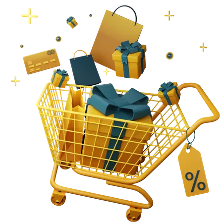 Shopping Cart  3D Icon