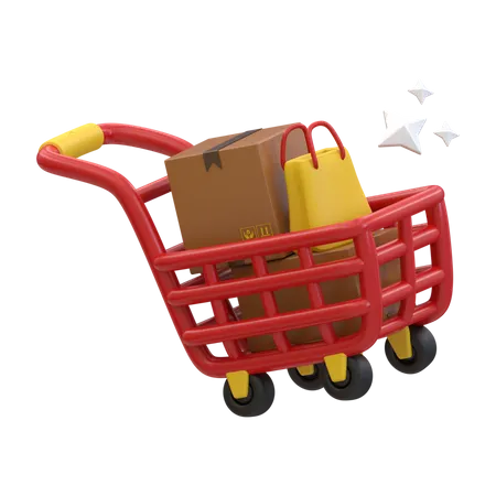 Shopping Cart  3D Icon