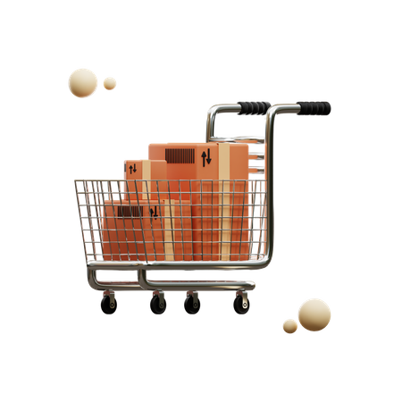 Shopping Cart  3D Icon