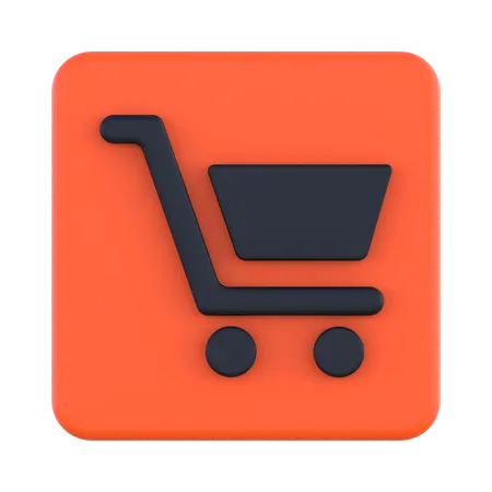 Shopping Cart  3D Icon