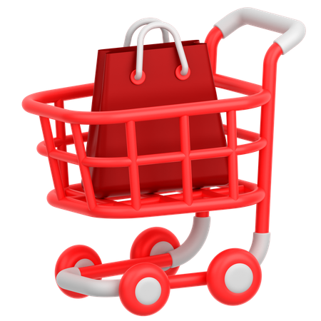 Shopping Cart  3D Icon