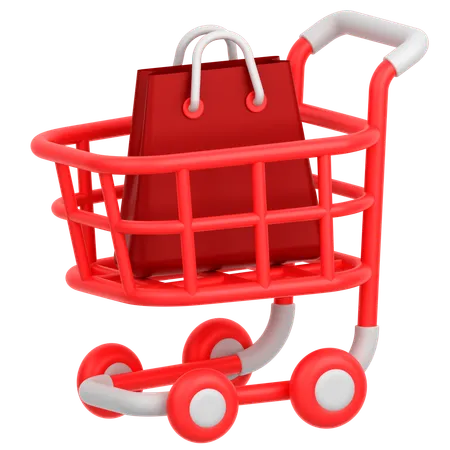 Shopping Cart  3D Icon