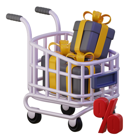 Shopping Cart  3D Icon