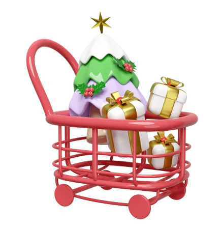 Shopping Cart  3D Illustration