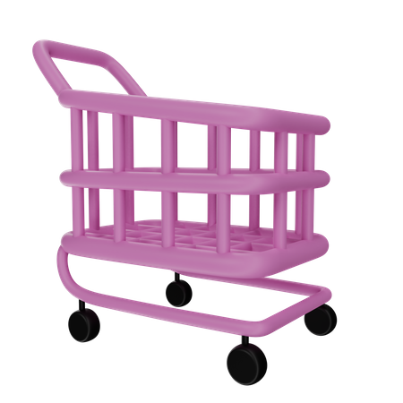 Shopping Cart  3D Illustration