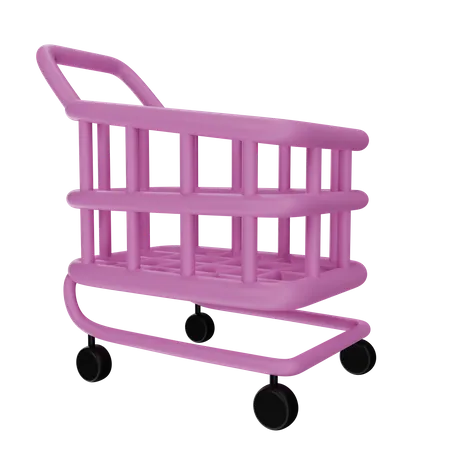 Shopping Cart  3D Illustration