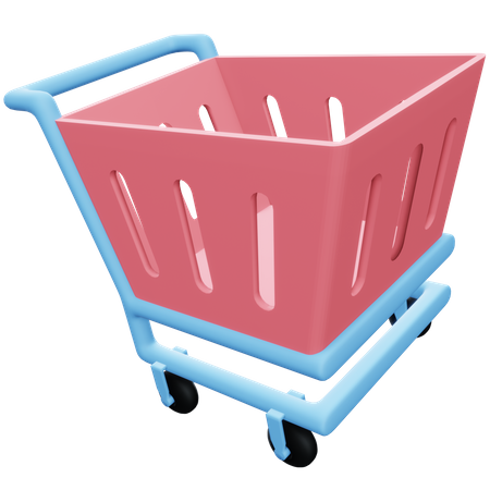 Shopping Cart  3D Illustration