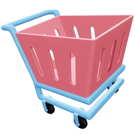 Shopping Cart  3D Illustration