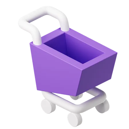 Shopping Cart  3D Illustration