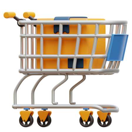 Shopping Cart  3D Illustration