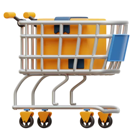 Shopping Cart  3D Illustration