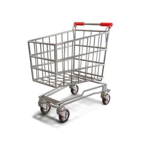 Shopping cart  3D Illustration