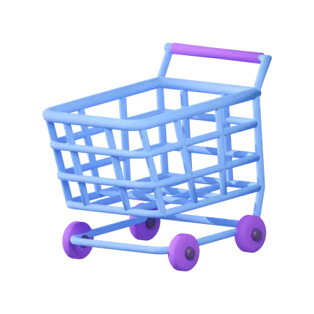 Shopping Cart  3D Illustration