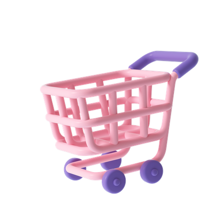 Shopping Cart  3D Illustration