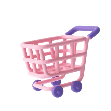 Shopping Cart  3D Illustration