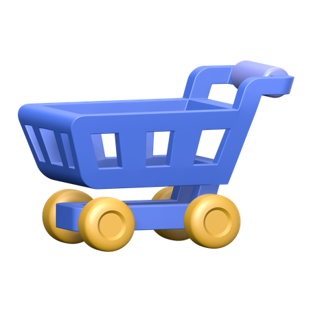 Shopping Cart  3D Illustration